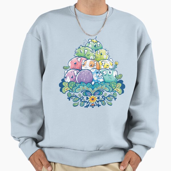 Blooming Piggy Pile in Blue - Adult & Kids T-Shirts, Sweatshirts & Hoodies apparel design preview 1