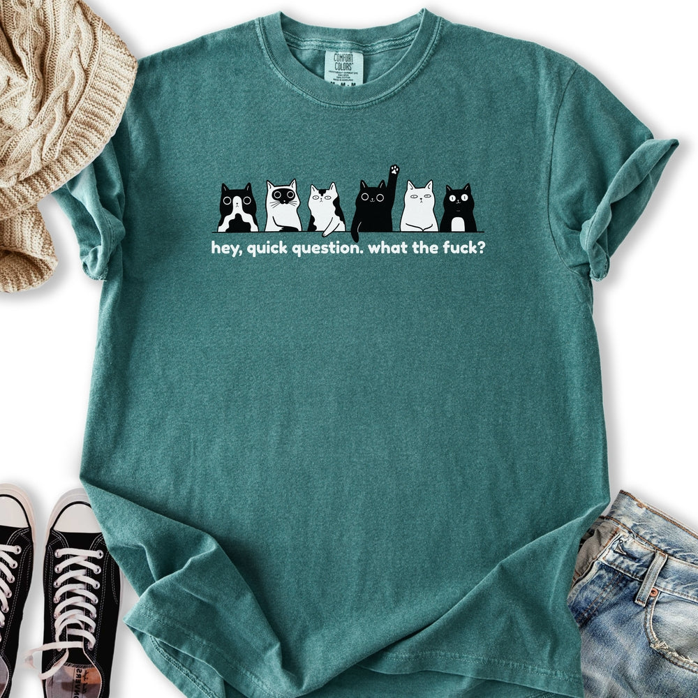 Hey Quick Question - Adult & Kids T-Shirts, Sweatshirts & Hoodies apparel design preview 1