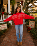 Simply Southern Merry Holiday Mock Neck Crew - Adult & Kids T-Shirts, Sweatshirts & Hoodies apparel design preview 1