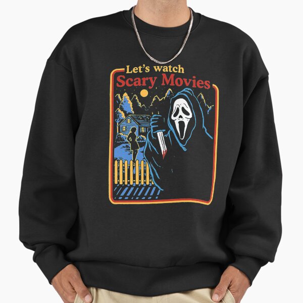 Lets Watch Scary Movies Scream Horror Active - Adult & Kids T-Shirts, Sweatshirts & Hoodies apparel design preview 1