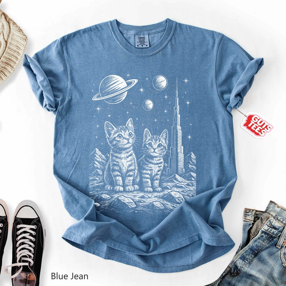 Cats in Space - Adult & Kids T-Shirts, Sweatshirts & Hoodies apparel design preview 2