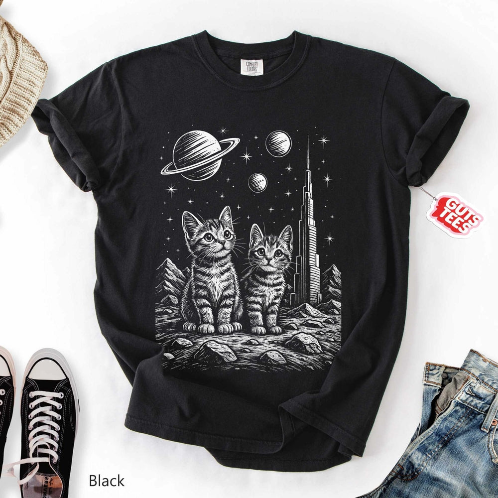 Cats in Space - Adult & Kids T-Shirts, Sweatshirts & Hoodies apparel design preview 1
