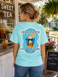 Southern Attitude Extra Sweet Sassy Tea Mason Jar - Adult & Kids T-Shirts, Sweatshirts & Hoodies apparel design preview 1