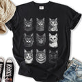 Vintage Cat Faces - Adult & Kids T-Shirts, Sweatshirts & Hoodies apparel design preview 1