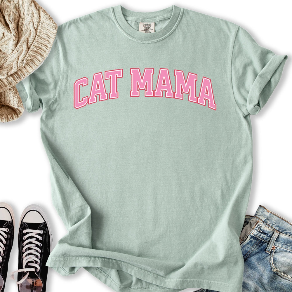 Pink Cat Mama - Adult & Kids T-Shirts, Sweatshirts & Hoodies apparel design preview 2