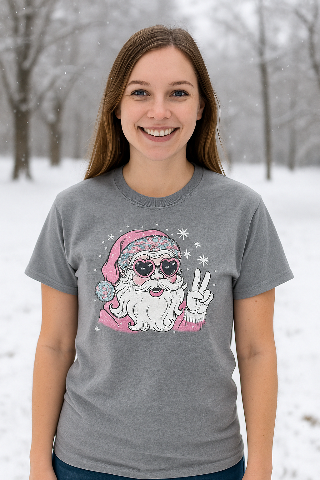 Southern Couture Soft Disco Santa Holiday - Adult & Kids T-Shirts, Sweatshirts & Hoodies apparel design preview 1