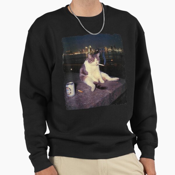 Smoking Cool Cat - Adult & Kids T-Shirts, Sweatshirts & Hoodies apparel design preview 1