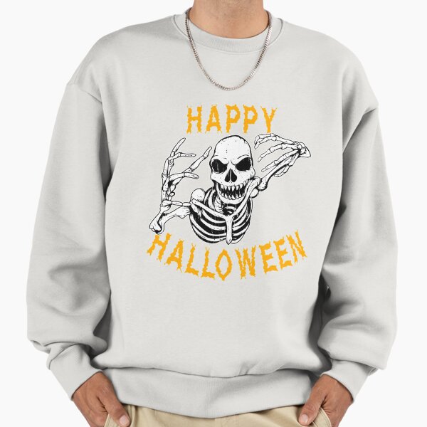 Creepy Skeleton Halloween Holiday - Adult & Kids T-Shirts, Sweatshirts & Hoodies apparel design preview 1
