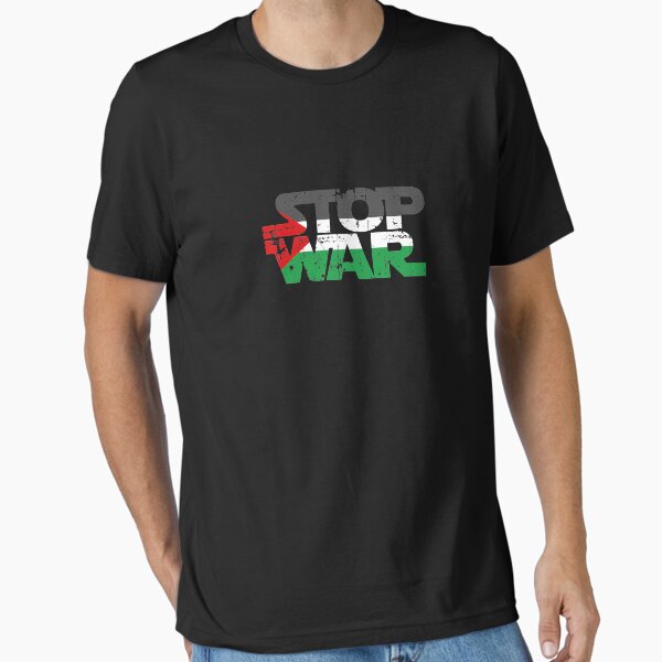 Stop War Popular Palestine Flag Distressed Graphic - Adult & Kids T-Shirts, Sweatshirts & Hoodies apparel design preview 1