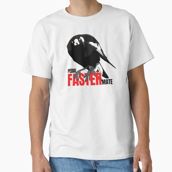 Pedal faster mate, magpie swooping season - Adult & Kids T-Shirts, Sweatshirts & Hoodies apparel design preview 1