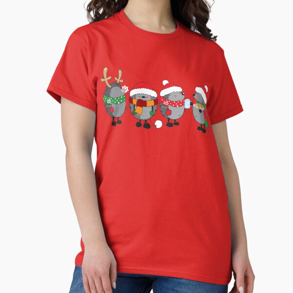 Christmas hedgehogs - Adult & Kids T-Shirts, Sweatshirts & Hoodies apparel design preview 1
