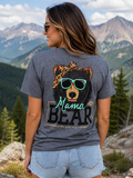 Girlie Girl Originals Preppy Mama Bear Sunglasses - Adult & Kids T-Shirts, Sweatshirts & Hoodies apparel design preview 1