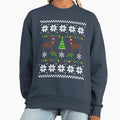 Chocolate Labrador Happy Christmas Sweater Pattern - Adult & Kids T-Shirts, Sweatshirts & Hoodies apparel design preview 1