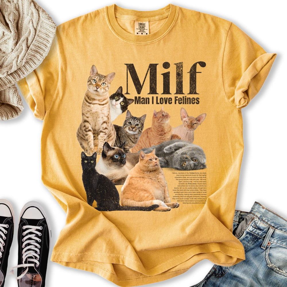 Vintage Cat Milf - Adult & Kids T-Shirts, Sweatshirts & Hoodies apparel design preview 2