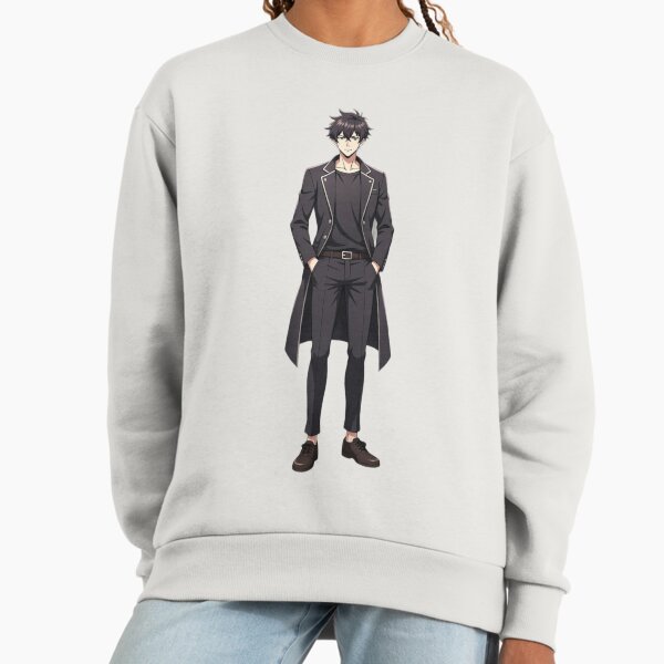 Kairo Anime Boy Long Coat Dark Aesthetic Illustration - Adult & Kids T-Shirts, Sweatshirts & Hoodies apparel design preview 1