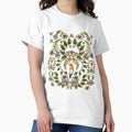 Spring Reflection Floral/Botanical Pattern w/ Birds, - Adult & Kids T-Shirts, Sweatshirts & Hoodies apparel design preview 1