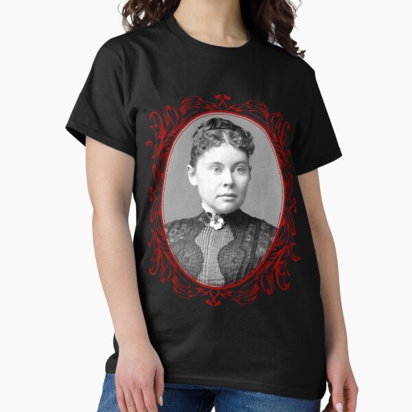 Lizzie Borden Pansy Brooch Portrait Red Black (no - Adult & Kids T-Shirts, Sweatshirts & Hoodies apparel design preview 1