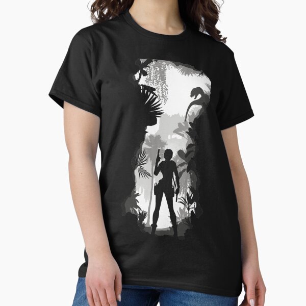 Lara croft in forest *HIGH QUALITY* - Adult & Kids T-Shirts, Sweatshirts & Hoodies apparel design preview 1