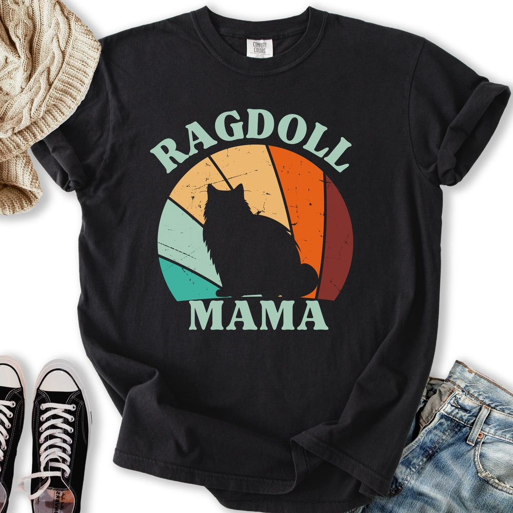 Retro Ragdoll Mama - Adult & Kids T-Shirts, Sweatshirts & Hoodies apparel design preview 1