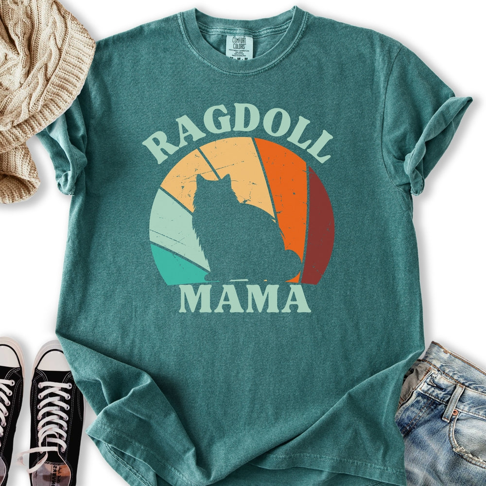 Retro Ragdoll Mama - Adult & Kids T-Shirts, Sweatshirts & Hoodies apparel design preview 2