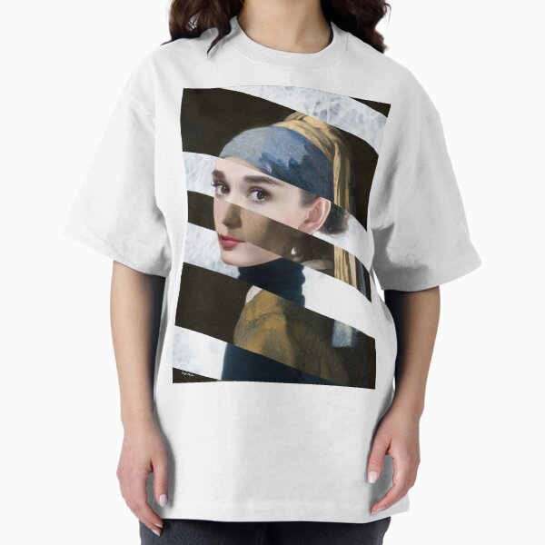 Poster Vermeer's "Girl with a Pearl Earring" Audrey - Adult & Kids T-Shirts, Sweatshirts & Hoodies apparel design preview 1