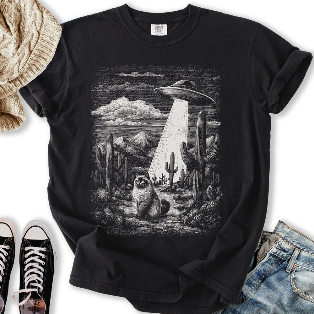 Ragdoll UFO - Adult & Kids T-Shirts, Sweatshirts & Hoodies apparel design preview 1