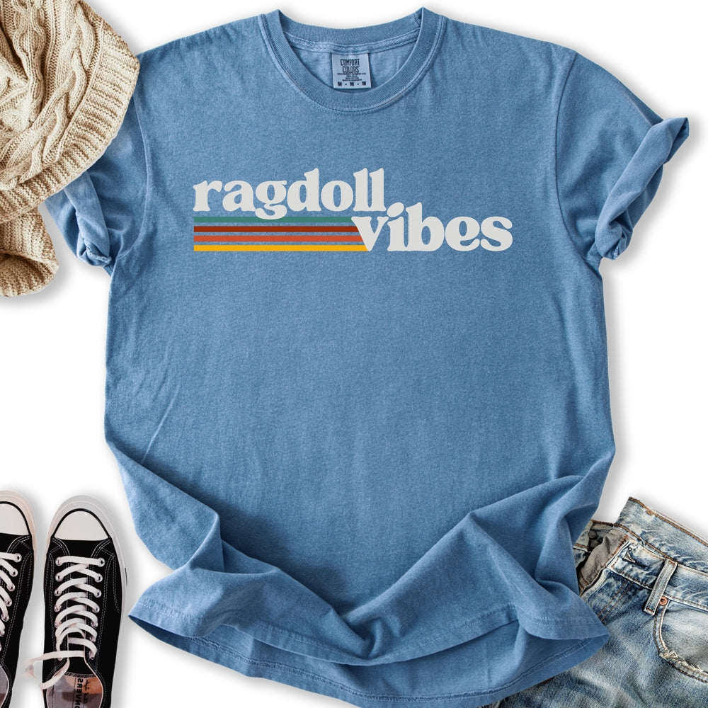 Retro Ragdoll Vibes - Adult & Kids T-Shirts, Sweatshirts & Hoodies apparel design preview 2