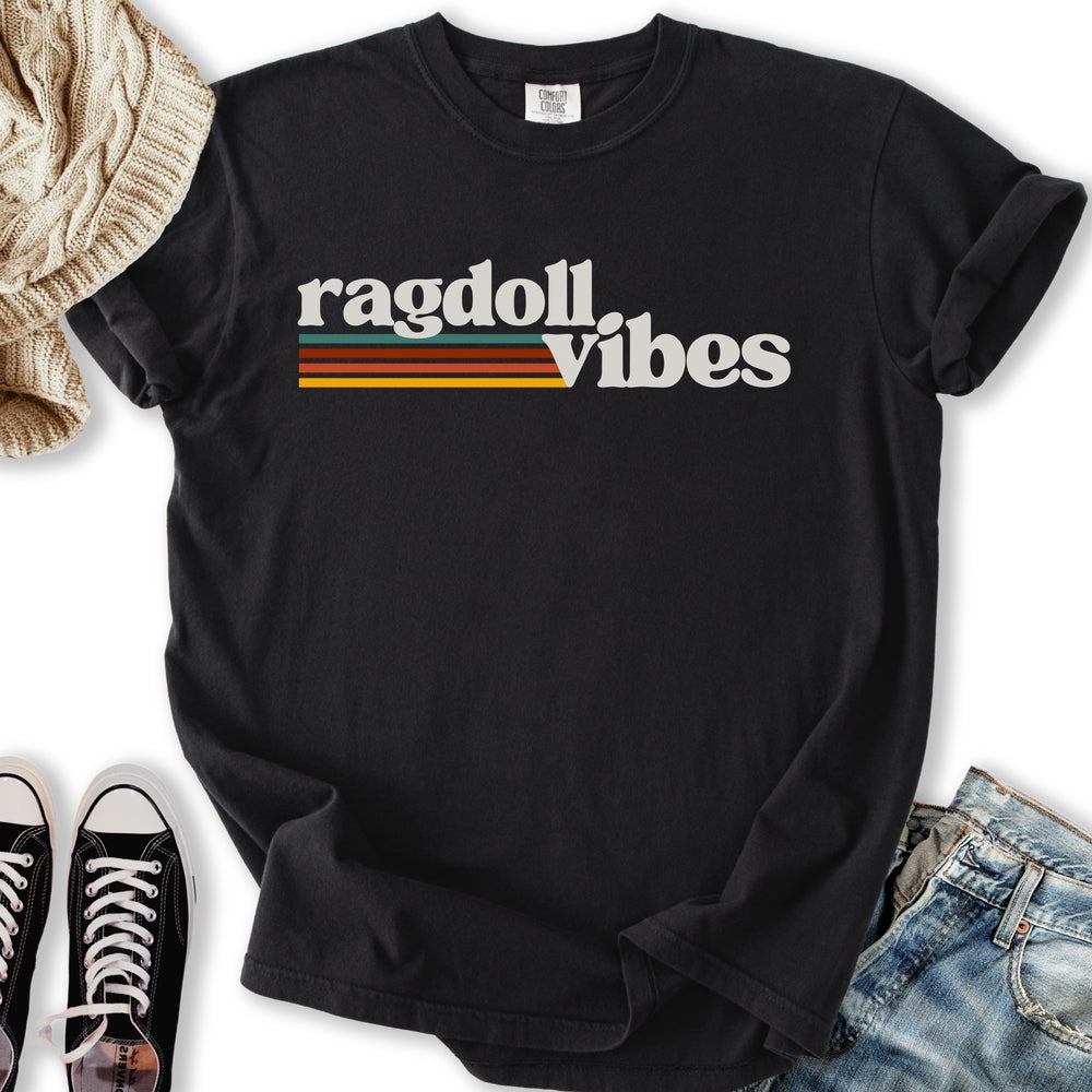 Retro Ragdoll Vibes - Adult & Kids T-Shirts, Sweatshirts & Hoodies apparel design preview 1