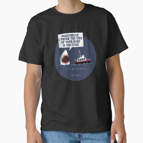 The Size Of Your Boat Is Just Fine Jaws - Adult & Kids T-Shirts, Sweatshirts & Hoodies apparel design preview 1