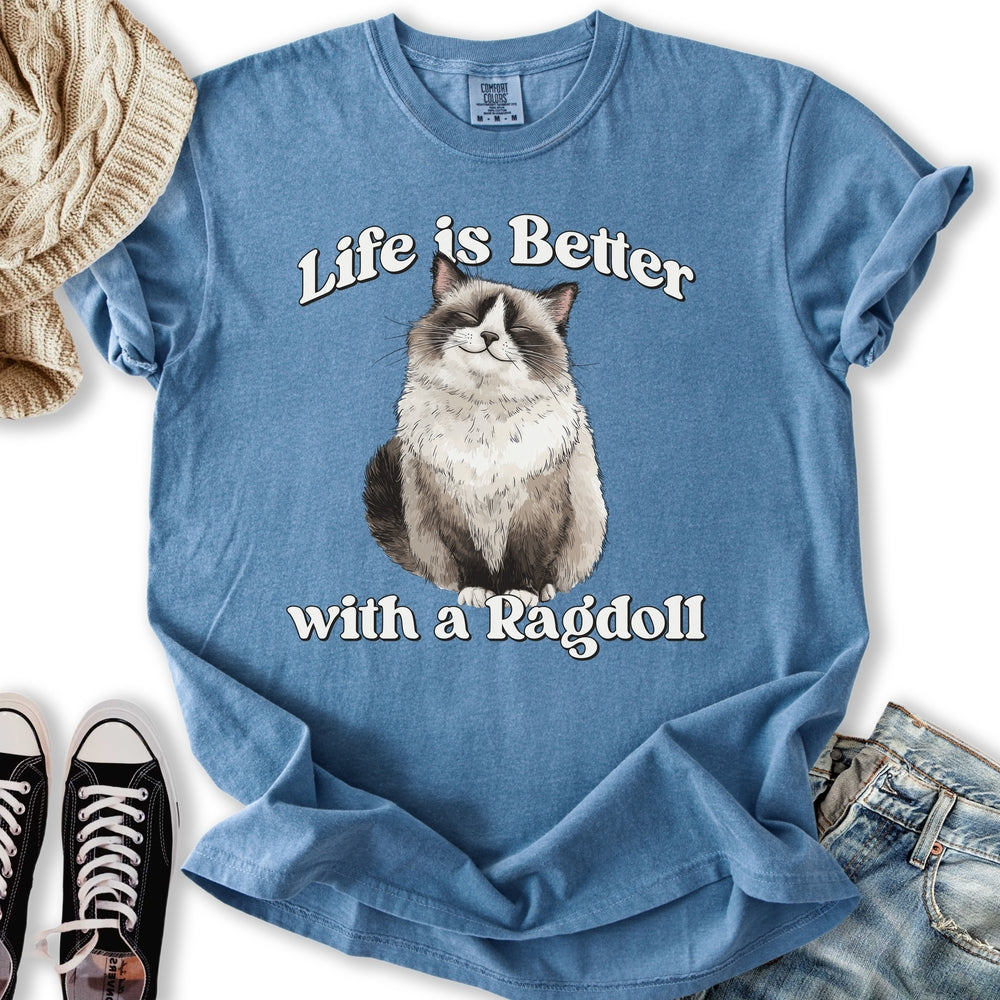 Life is Better Ragdoll - Adult & Kids T-Shirts, Sweatshirts & Hoodies apparel design preview 1