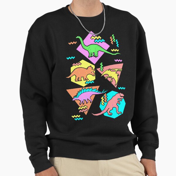 Nineties Dinosaurs Pattern - Adult & Kids T-Shirts, Sweatshirts & Hoodies apparel design preview 1