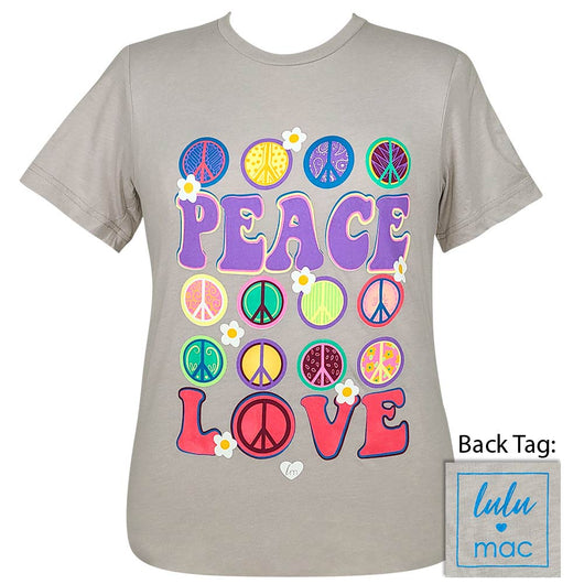 Girlie Girl Lulu Mac Peace Love Canvas - Adult & Kids T-Shirts, Sweatshirts & Hoodies apparel design preview 1