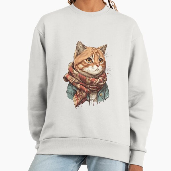 Magical Cat with Scarf - Adult & Kids T-Shirts, Sweatshirts & Hoodies apparel design preview 1