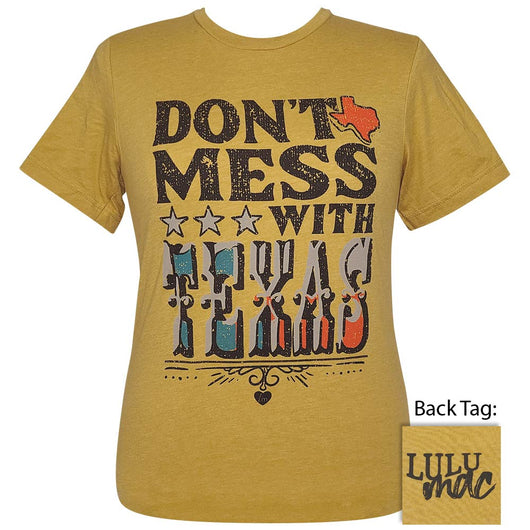 Girlie Girl Lulu Mac Mess With Texas Canvas - Adult & Kids T-Shirts, Sweatshirts & Hoodies apparel design preview 1