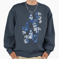 Sakura blossom in deep blue - Adult & Kids T-Shirts, Sweatshirts & Hoodies apparel design preview 1