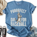 Purrrfect Baseball Cat - Adult & Kids T-Shirts, Sweatshirts & Hoodies apparel design preview 1