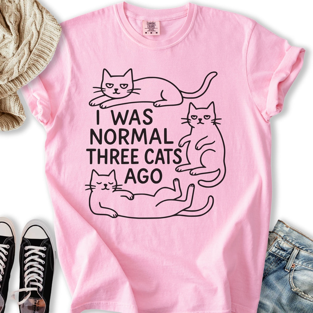 I was Normal Cat - Adult & Kids T-Shirts, Sweatshirts & Hoodies apparel design preview 1