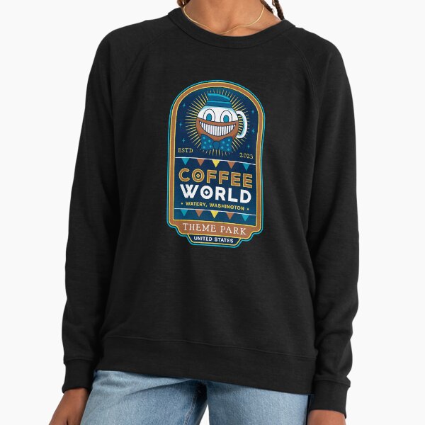 Watery Coffee World Lightweight - Adult & Kids T-Shirts, Sweatshirts & Hoodies apparel design preview 1