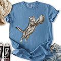 Football Tabby Cat - Adult & Kids T-Shirts, Sweatshirts & Hoodies apparel design preview 1