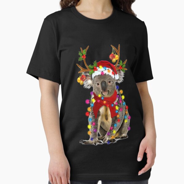 Koala Dog Gorgeous Reindeer Christmas Lights Tree - Adult & Kids T-Shirts, Sweatshirts & Hoodies apparel design preview 1