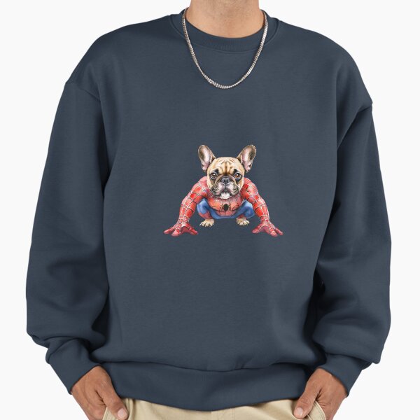 Spidey Frenchie Heroic Pup - Adult & Kids T-Shirts, Sweatshirts & Hoodies apparel design preview 1