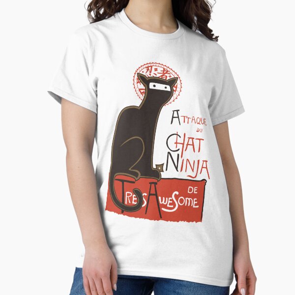 A French Ninja Cat (Le Chat - Adult & Kids T-Shirts, Sweatshirts & Hoodies apparel design preview 1