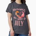 Mermaids are born in July - Adult & Kids T-Shirts, Sweatshirts & Hoodies apparel design preview 1