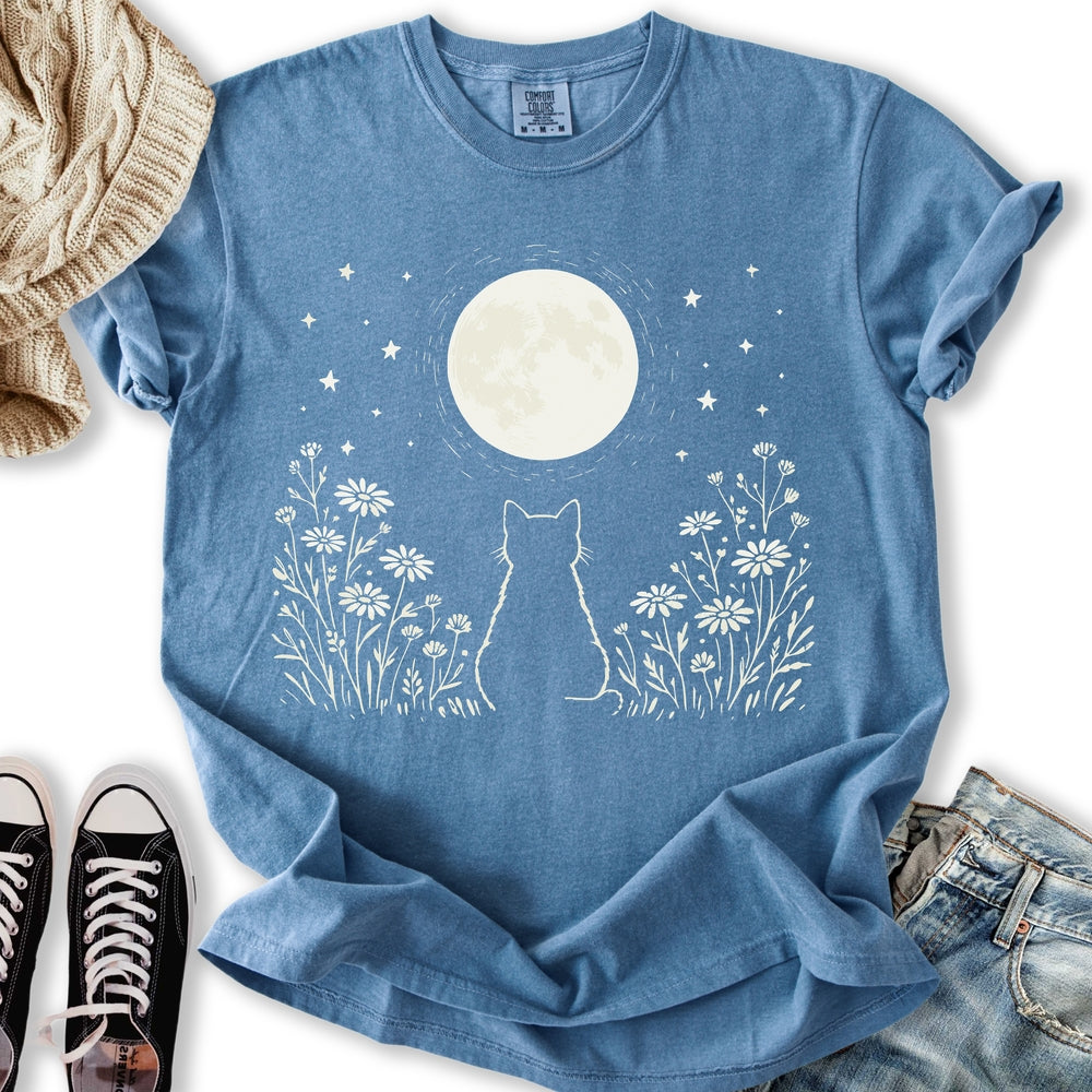Kitten Moon - Adult & Kids T-Shirts, Sweatshirts & Hoodies apparel design preview 2