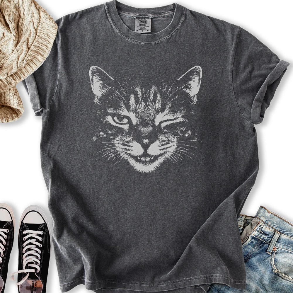 Cat Wink - Adult & Kids T-Shirts, Sweatshirts & Hoodies apparel design preview 1
