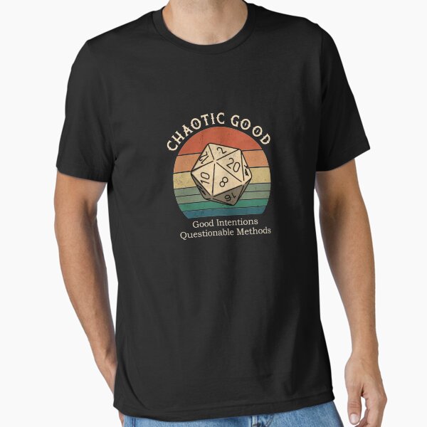 Chaotic Good Intentions Questionable Methods Vintage - Adult & Kids T-Shirts, Sweatshirts & Hoodies apparel design preview 1