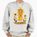 Girl dressed as a sunflower. - Adult & Kids T-Shirts, Sweatshirts & Hoodies apparel design preview 1