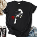 Cat and Rose - Adult & Kids T-Shirts, Sweatshirts & Hoodies apparel design preview 1