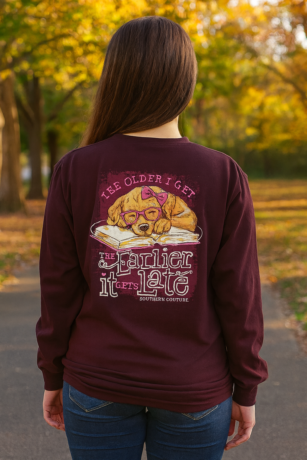 Southern Couture Classic Early Late Puppy - Adult & Kids T-Shirts, Sweatshirts & Hoodies apparel design preview 1