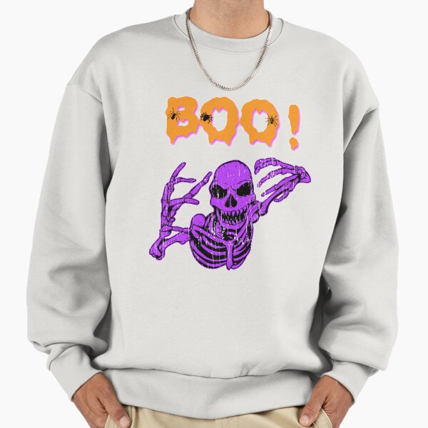 Boo! Creepy Skeleton Halloween Holiday - Adult & Kids T-Shirts, Sweatshirts & Hoodies apparel design preview 1